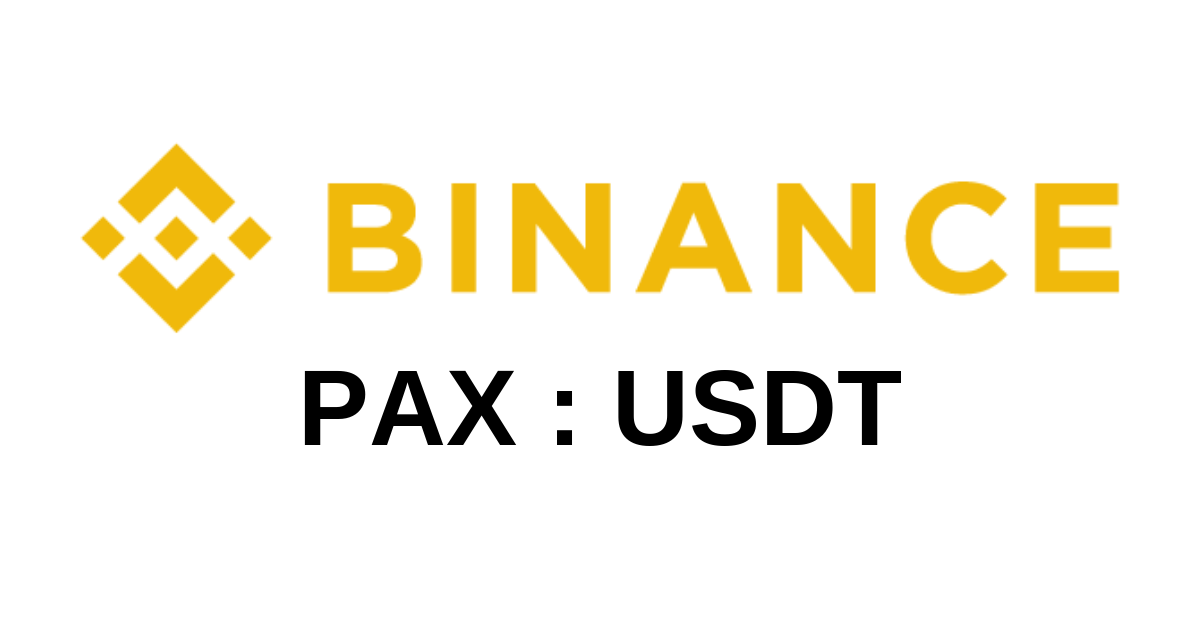 Binance Lists Paxos Standard (PAX) Against Tether (USDT)