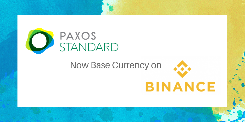 Binance Lists PAX as a Base Currency