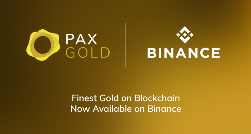 PAX Gold Is Now Available on Binance!