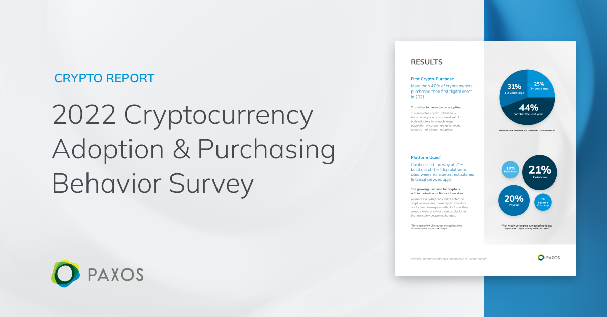 Paxos Survey Finds Consumers Want Easier Access to Crypto