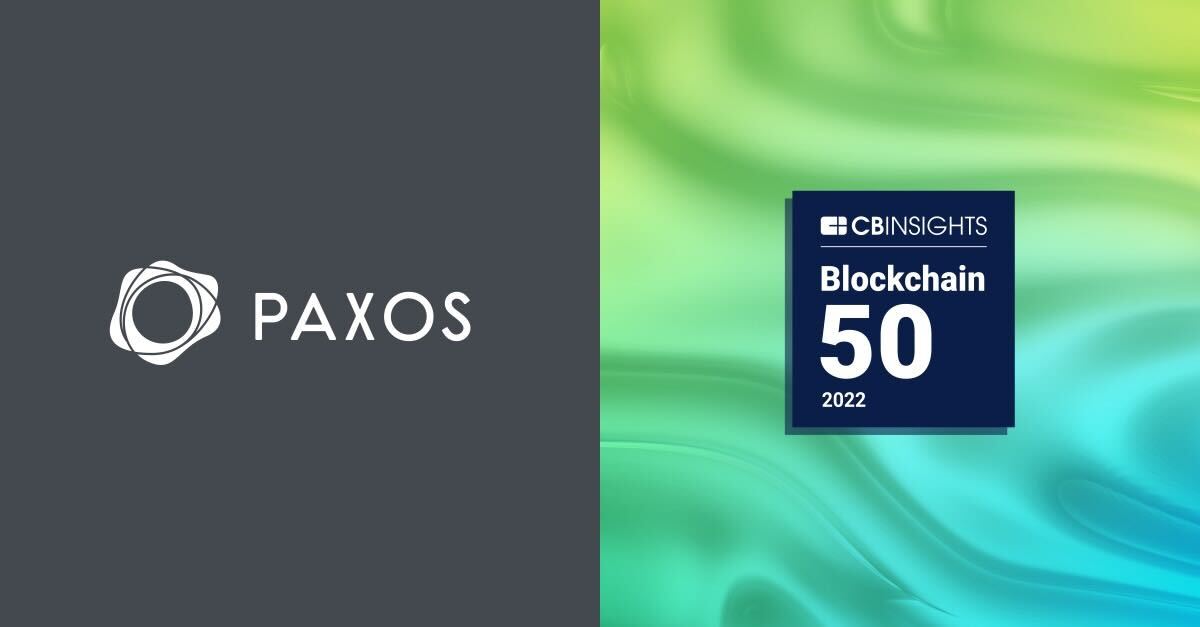Read more about the article Paxos Named to CBInsights Blockchain 50 List