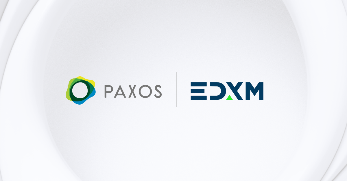 EDX Markets Partners with Paxos for Digital Asset Custody Services on New Exchange