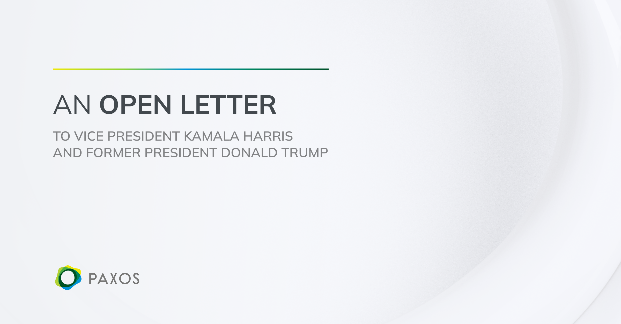 Read more about the article Letter to Vice President Kamala Harris and Former President Donald Trump