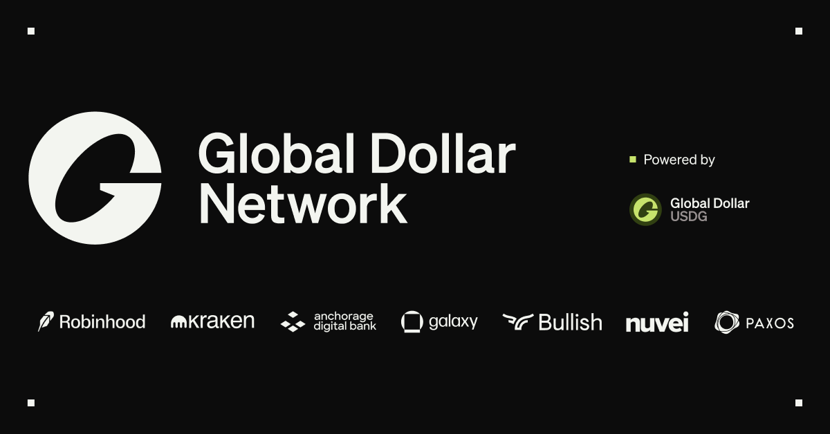 Read more about the article Introducing Global Dollar Network – An open network to accelerate and reward global stablecoin adoption driven by Anchorage Digital, Bullish, Galaxy Digital, Kraken, Nuvei, Paxos and Robinhood